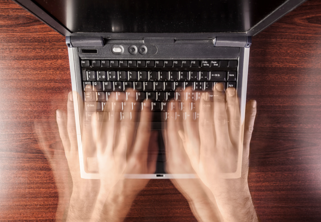 Line chart showing engagement speed over time