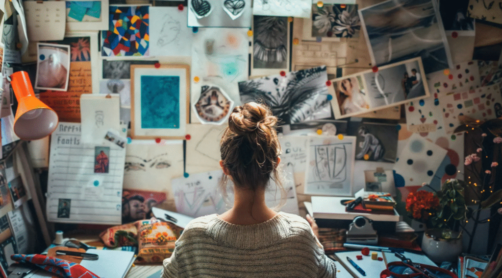 Messy desk symbolizing reactive and inconsistent marketing
