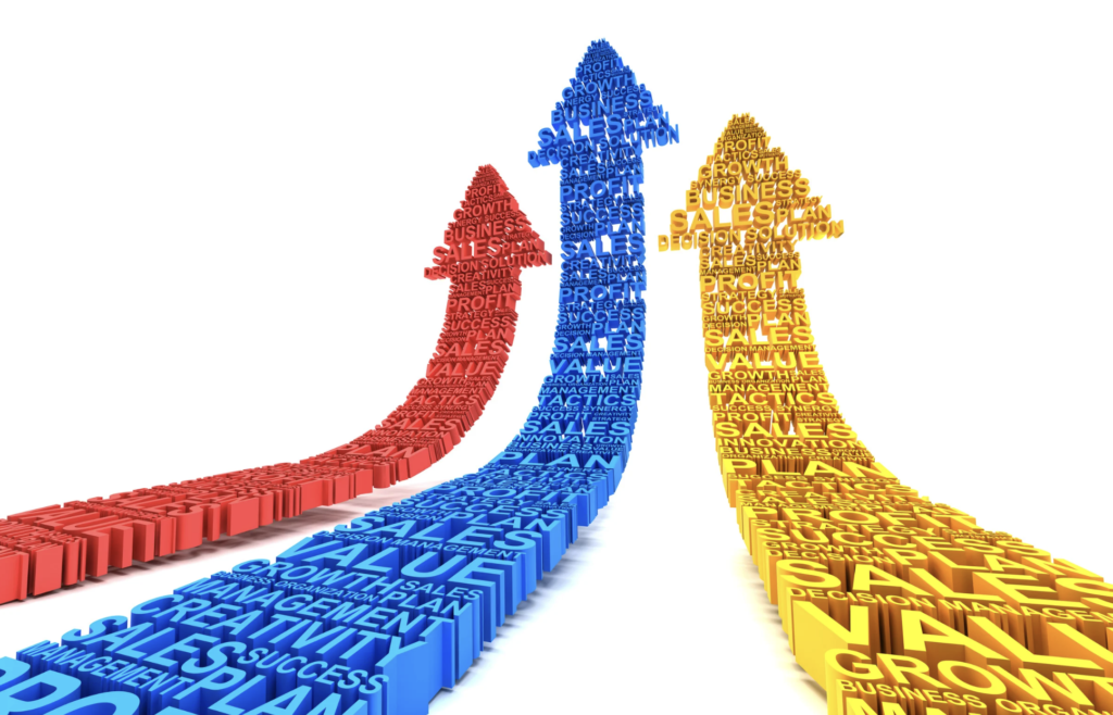 Illustration of a stagnant line compared to a rising optimized line